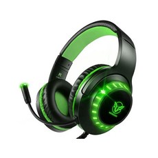 Pacrate Gaming Headset with Microphone for PS4 PC Xbox One Headset Stereo Sur라운드 Sound Intense Bass, Black_No G935 Wireless