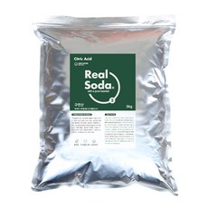 리얼소다 구연산 3kg 대용량 세탁 천연세제