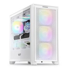 DARKFLASH DRX90 MESH RGB 강화유리 화이트 (미들타워)