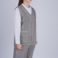 다오네우리옷 남여공용-후염 20수 조끼/바지 한벌세트 생활한복(개량한복)