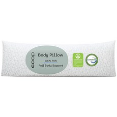 Coop Home Goods 바디 베개 사이드 슬리퍼 성인용, 1개