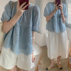 펀칭레이스스커트