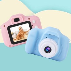 이지드로잉 셀카 어린이 유아 키즈 카메라 2천만 화소, 카메라+32G SD카드(핑크)