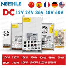 스위칭 전원 공급 장치 300 변압기 AC 100-240V 어댑터 SMPS D 스트립 모터용 DC 12V 24V 36V 48V 60V 360W 600W 800W 1500W, 33) 24V - 120W - 100-120 볼트/20, 1개