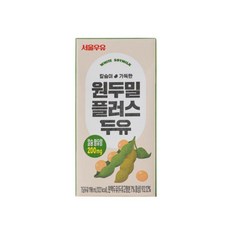 서울우유 원두밀 플러스 두유, 20개, 190ml
