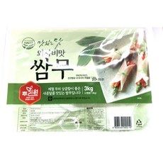 [뿌리원] 뿌리원 와사비 쌈무 3kg, 1개