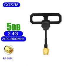 RC 레이싱용 옴니 롤리팝 공중 안테나 2.4G 와이파이 고이득 5Dbi FPV 송신기 리시버 SMA 수, 01 Black-RP-SMA