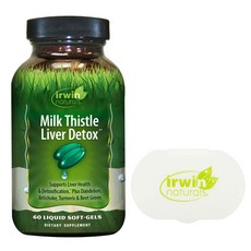 Irwin Naturals 어윈 내추럴스 밀크씨슬 리버 디톡 소프트젤 60정 Milk Thistle Liver Detox, 1개