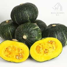 [웰굿] 국내산 달콤한 미니 단호박 밤호박 1kg(2-5개), 단품