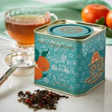 위드만다린 영국 포트넘 앤 메이슨 FORTNUM & MASON Green Tea with Mandarin 만다린 녹차 루스 리프티 잎차, 14