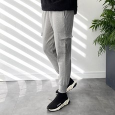 데일트 남자 겨울 기모 트레이닝 밴딩 스판 카고 조거 팬츠 3컬러