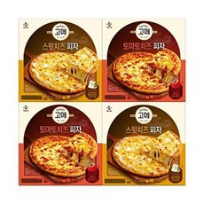 제일제당 고메 피자 스윗치즈325g x2개+토마토치즈345g x2개, 325g, 2개