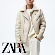 ZARA 살바도레 남성복 라펠 스웨이드 롤링 양면 무스탕 3548/300 상품 이미지