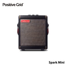 Positive Grid Spark Mini 일렉트릭 기타 일렉트릭 베이스 어쿠스틱 기타 앰프용 10W 휴대용 스마트 블루투스 기타 앰프, 검은색