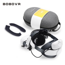 BOBOVR M2 프로 배터리 팩 스트랩 C2 콤 패키지 에디션 메타 퀘스트 2 용 실리콘 가스커 포함 오큘러스 퀘스트 2 액세서리, [01], 1개