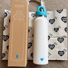 일본 블루보틀 텀블러 blue bottle 스테인리스 휴대용 보온병, 휴먼메이드 러브 스타일 591ml, 1개