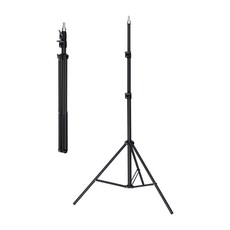 Coms 조명 삼각대 1/4나사 3단 높이조절 최대 210cm TB814, 1개