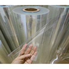 식탁테이블 매트 투명 PVC 식탁 유리 대용 매트, 0.2mm 폭 15cm x 길이 5m, 1개