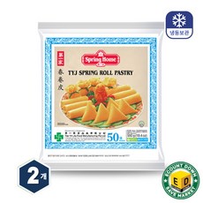 왕부정 중국식품 제일가 춘권피 싱가폴산 7.5인치 냉동 스프링 롤, 550g, 10개