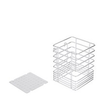 밧드야 18-8 풀스텐 세로형 수저통, 단품, 1개