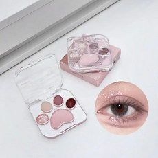 EOEKKY 핑크 클로 아이 섀도우 플레이트 수면 누에 글로스 파우더 블러셔 진주 팔레트 화장품, [03] 03