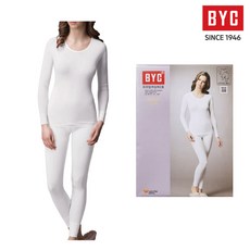 BYC여성내복 60수 프라임 상하(흰색-T6658)