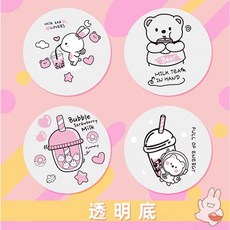 카페 일회용컵 실링 필름 포장 배달 컵뚜껑 3000장 쥬스 테이크아웃 씰링 업소용 홀드, 9 투명바닥단용밀크래빗 3000컵, 1개