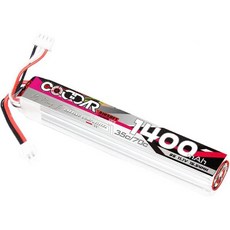 CODDAR 3S 1000MAH 11.1V 35C 스틱형 미니 타미야 커넥터 에어소프트 에어건 소프트탄총 헌팅 RC 리포 배터리팩 고방전 강력 셀, 1400mAh SM Plug