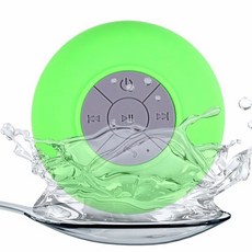 [FNJ] 미니 블루투스 스피커 휴대용 방수 무선 핸즈프리 스피커 샤워 욕실, 녹색 스피커, 하나