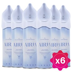 에어리아 휴대용 산소캔 420ml 6개 의약외품 산소통 가정용 산소호흡기