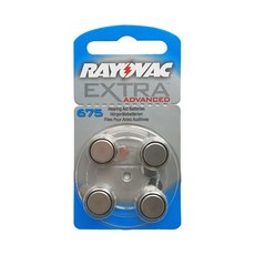 RAYOVAC 보청기배터리 R675ZA 파랑 4입 1.4V 640mAh