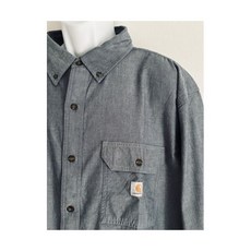 칼하트 남성 셔츠 루즈핏 샴브레이 긴팔 버튼 TW4368-M 2XL 2838647