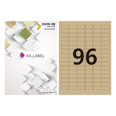 디에스라벨 96칸(6*16) 크라프트 DK3096 레이저잉크젯 50매, 96칸