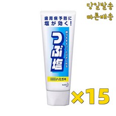 호나국제 일본산 Kao Salt Toothpaste 일본 카오 쯔부시오 솔트 소금 치약 180g/개, 180g, 15개