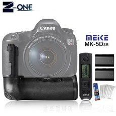 MEIKE MK-5DS R 2.4G 배터리 그립 홀더 + 무선 리모컨 + 캐논 5DS R 5D Mark, 상세내용참조