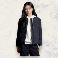 디스커버리 픽토르U 구스다운 여성 경량패딩 BLACK DWDJ52036BKS