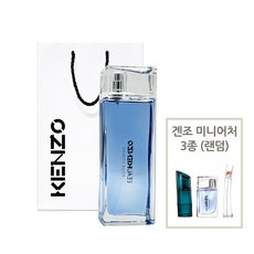 겐조 로 뿌르 옴므 EDT 100ml + 겐조미니 3종(랜덤) 쇼핑백, 1개 - 겐조옴므