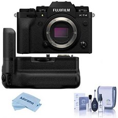 Fujifilm X-T4 Mirrorless Digital Camera Body Black Vertical Battery Grip Cleaning Kit Microfiber, One Color_One Size, 상세 설명 참조0, 상세 설명 참조0
