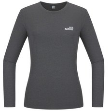 레드페이스 몸에 붙지 않는 여성용 봄 여름 기능성 라운드 긴팔 티셔츠 탑 써플 라운드 우먼 티셔츠