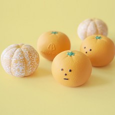 딩독 깐귤 모양 강아지 삑삑이 장난감, 1개