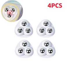 가구 보관함 롤러 스케이트 캐비닛용 미니 회전 캐스터 휠 접착 풀리, White 4pcs 1, 1개, 2. White 4pcs