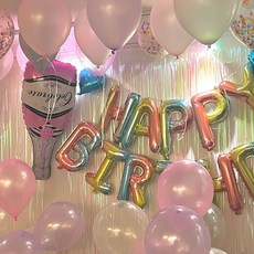 파티룸 해피벌스데이풍선 생일파티세트 브라이덜샤워소품 칵테일 블루, BRIDAL SHOWER