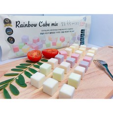 단미푸드 고칼쓤쏙쏙 레인보우 과일큐브치즈 7가지맛, 80g, 1개