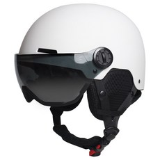 애몰라이트 AMH-08 스키 헬멧 고글 일체형 고글 스노우보드 헬멧, 화이트