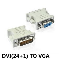 DVI VGA 여성 어댑터 DVI-I 플러그 24 + 1 5 P 잭 HD 비디오 그래픽 카드 변환기 PC HDTV 프로젝터, 02 DVI to VGA 24-1, 1개