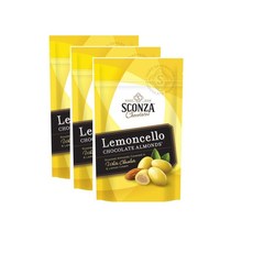 Sconza Chocolates Lemoncello Chocolate Almonds Stand Up Sconza 초콜릿 레몬첼로 초콜릿 아몬드 스탠드업 파우치 5온스 - 3개, 1개, 521.63g - scipc07p