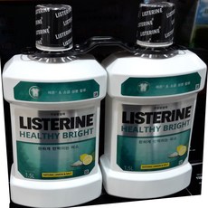 리스테린 구강청결제 헬시브라이트1.5리터 X 2입, 2개, 1.5L