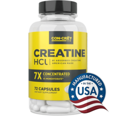 ProMera Sports CON-Cret 특허 크레아틴 HCl 에너지 캡슐 / 90정, 크레아틴 750mg 90정 3개월분, 1개