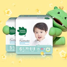 그린핑거 판테딘 더마 팬티 기저귀 6공 30매2팩