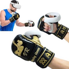 VR boxing gloves for 퀘스트 2 for 퀘스트 1 권투 게임 액세서리 가상 현실 스릴 싸움 게임 용품, 검은색, 01 black